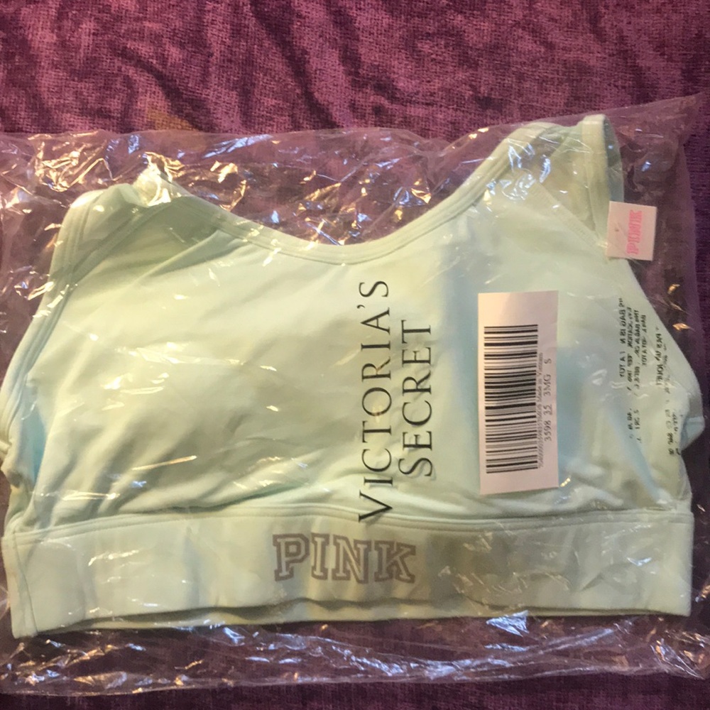 PINK turquoise Sports Bra